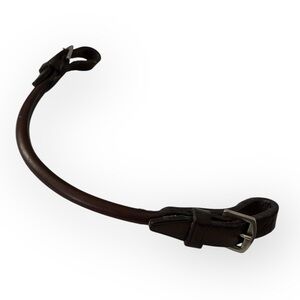Rolled Brown Leather Grab Strap English Saddle